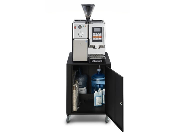 Astra Super Automatic Espresso Cart – Portable, Self-Contained Coffee Solution